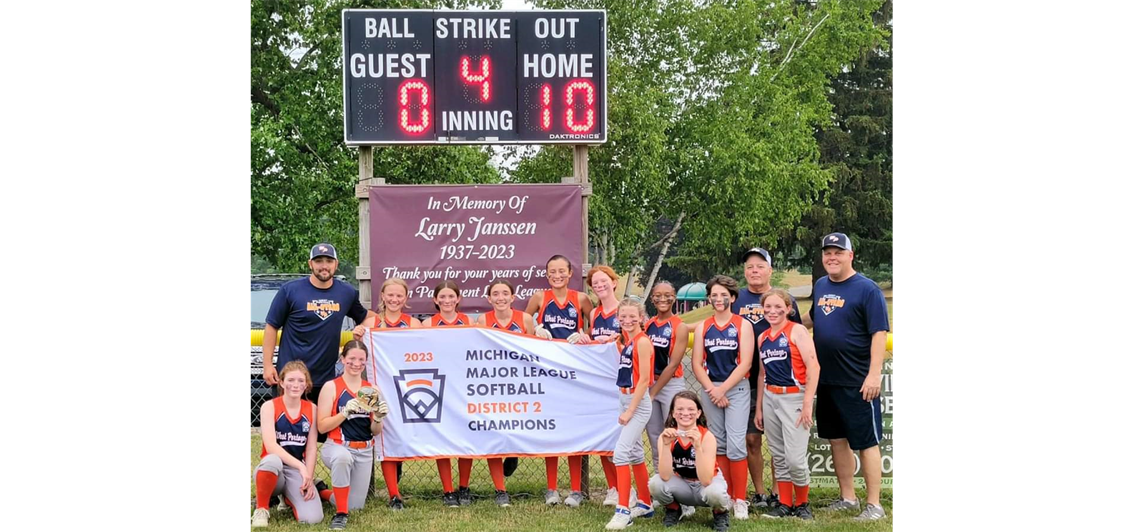 2023 District 2 Majors SB Champions 